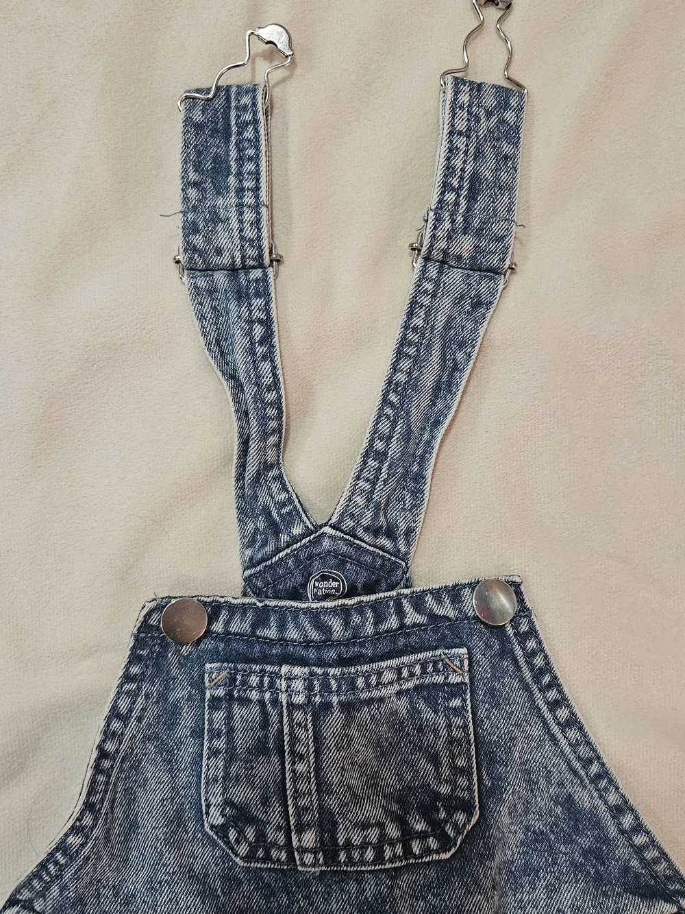Wonder Nation Toddlers Denim Overalls - 18 Months